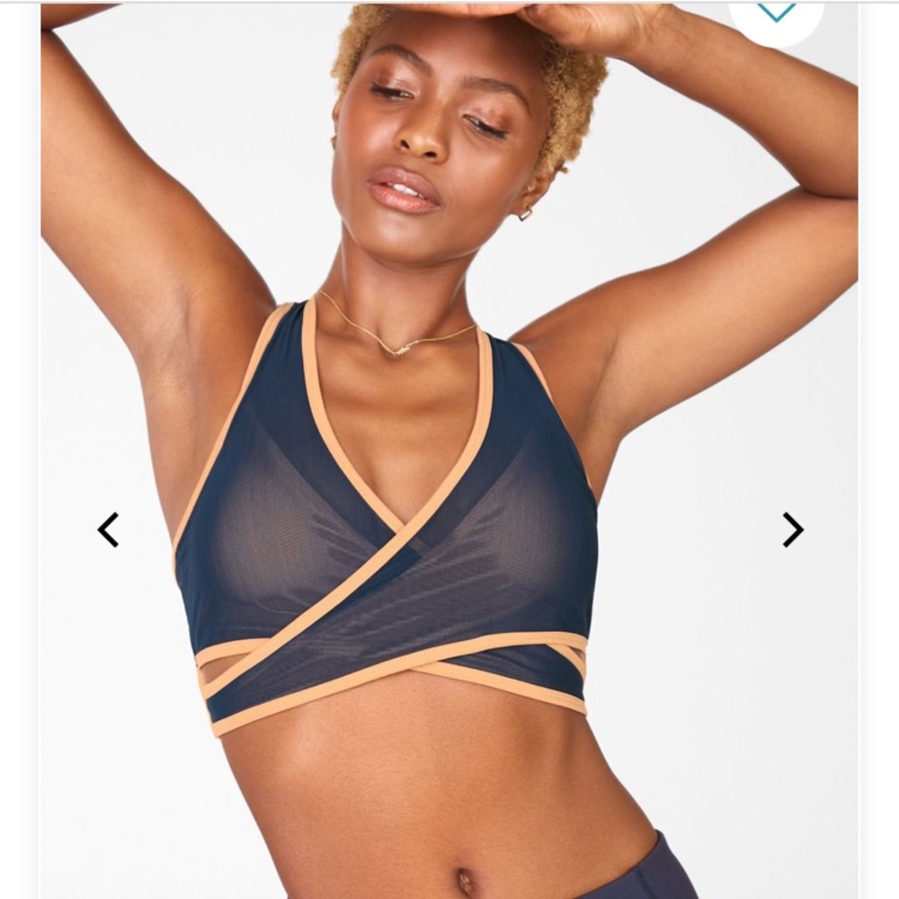 Blue Fabletics Sports Bra